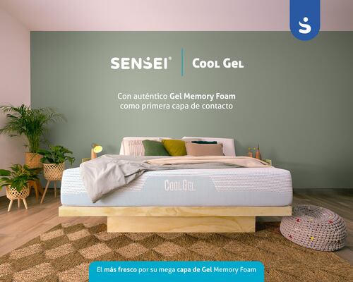 Colchón Queen Size Memory Foam Sensei Cool Gel