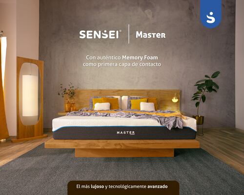 Colchón Individual Memory Foam Sensei Master
