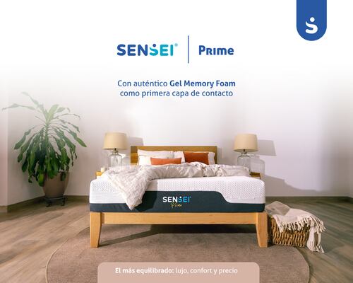 Colchón SenSei Prime de Memory Gel + Memory Foam Individual