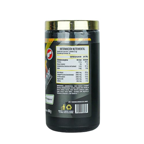 TNT NOX Pre-Workout con Creatina Creapure®, Advance Nutrition, Sabor Menta