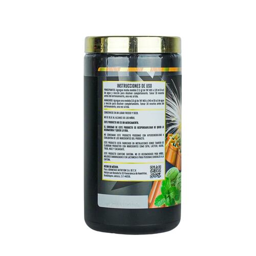 TNT NOX Pre-Workout con Creatina Creapure®, Advance Nutrition, Sabor Menta