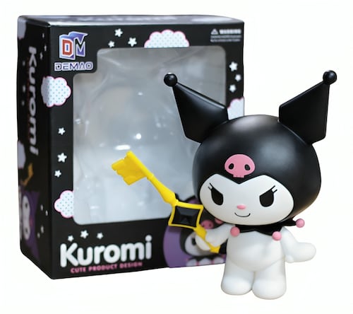 FIGURA SANRIO KUROMI 22 CM MUÑECA COLECCIONABLE KAWAII  .