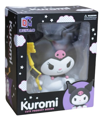 FIGURA SANRIO KUROMI 22 CM MUÑECA COLECCIONABLE KAWAII  .