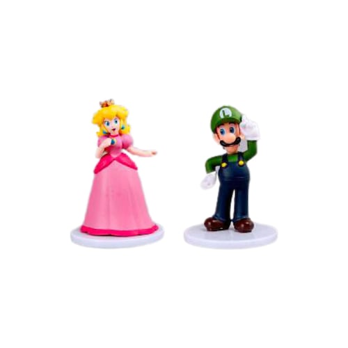 Figuras Super Mario Bros set 4 piezas Luigi Peach Mario Koppa .