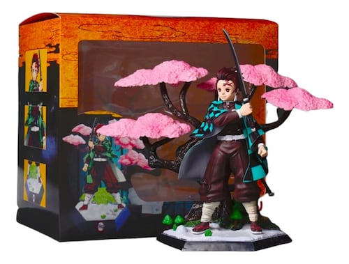 Figura Tanjiro Kamado Arbol Kimetsu No Yaiba Diorama 19cm Anime Coleccion Gonpachiro santaro 