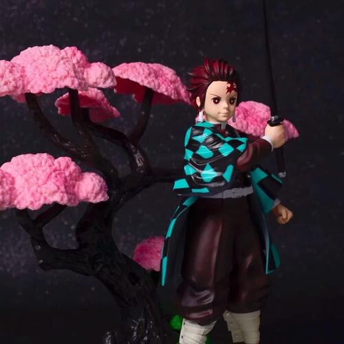 Figura Tanjiro Kamado Arbol Kimetsu No Yaiba Diorama 19cm Anime Coleccion Gonpachiro santaro 