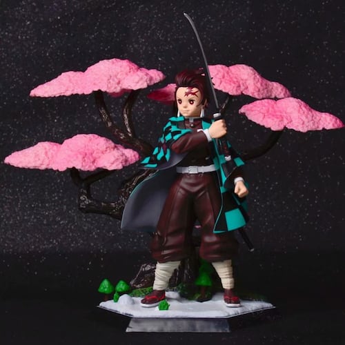 Figura Tanjiro Kamado Arbol Kimetsu No Yaiba Diorama 19cm Anime Coleccion Gonpachiro santaro 