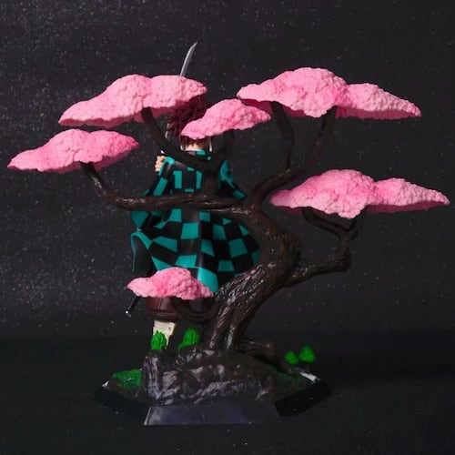 Figura Tanjiro Kamado Arbol Kimetsu No Yaiba Diorama 19cm Anime Coleccion Gonpachiro santaro 