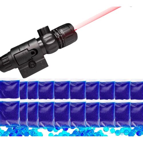Gel Storm Blaster, Apuntador Laser, Apuntador para Lanzador de Bolas de Gel + 200,000 Balas de Hidrogel, Máxima Diversión..