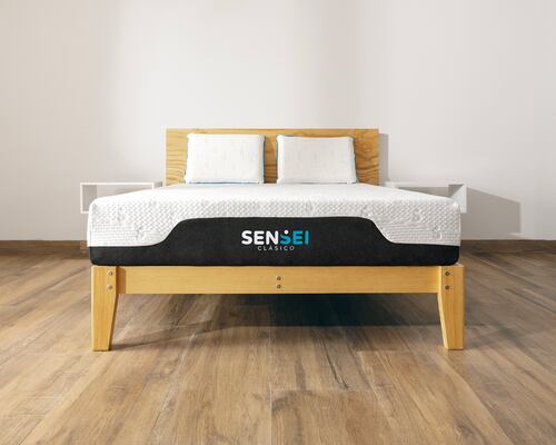 Base De Madera Armable Sensei Nigra Matrimonial
