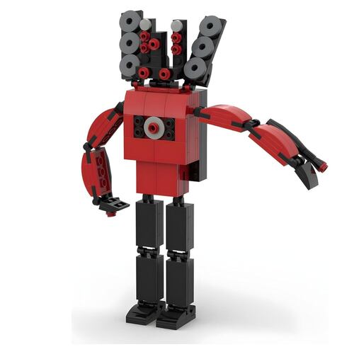 Figura Skibidi Toilet Speaker man Mini Bloques Armables .