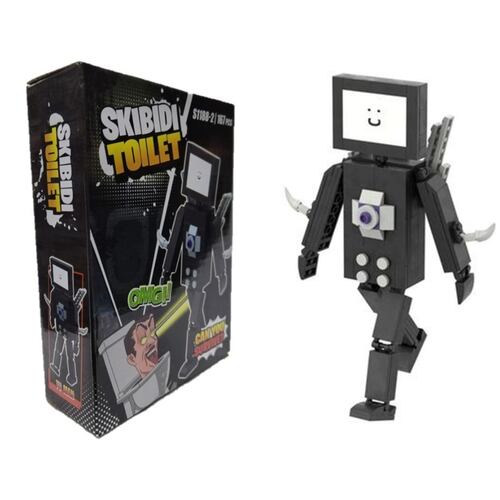 Figura Skibidi Toilet TV Man Mini  Bloques Armables.