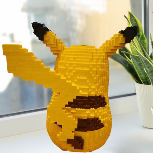 Set Bloques De Construcción 3d Pikachu De Pokemon Mini Block.
