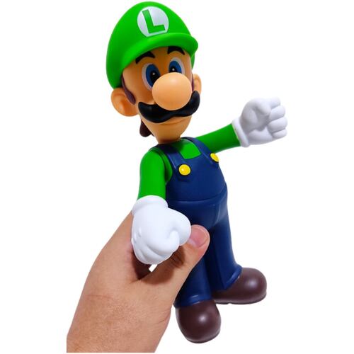 Figura Luigi New Super Mario Bros 24cm Juguete Muñeco