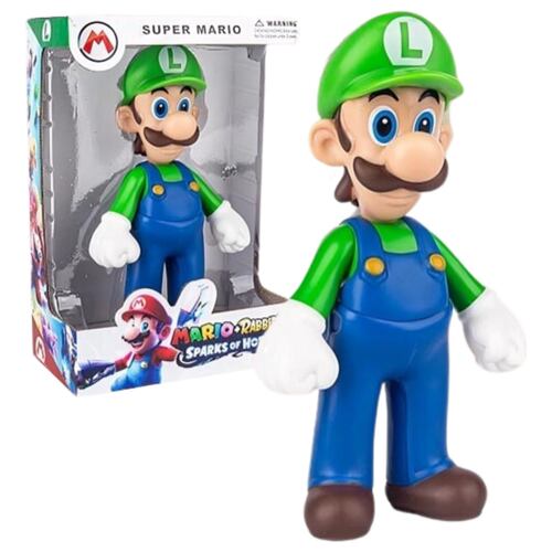 Figura Luigi New Super Mario Bros 24cm Juguete Muñeco