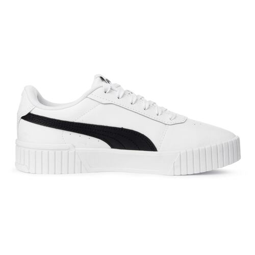Tenis Puma Carina 2.0 Blanco con Negro Mujer.