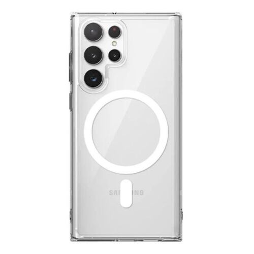 Funda Transparente Color Para Samsung Galaxy Magsafe S24 s24 plus s24 ultra,Compatible con MagSafe,Carcasa Antigolpes Protectora,Anti-Amarillo Duro Transparente..