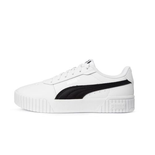 Tenis Puma Carina 2.0 Blanco con Negro Mujer.
