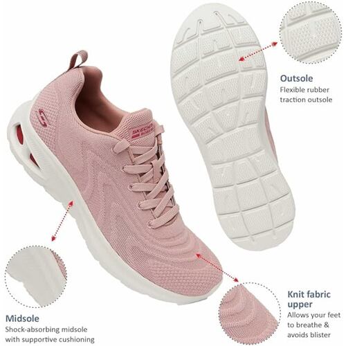 Tenis Skechers Bobs Unity Sleek Prism Rosa-Dama 117432.