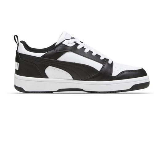 Tenis Casual Puma Rebound  V6 Low Negro-blanco 392328 01 .