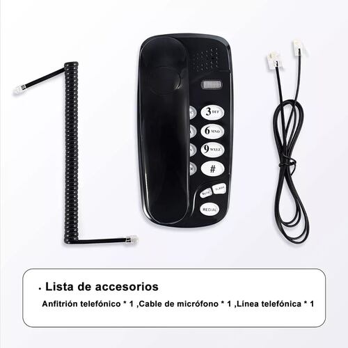 Telefonos Fijos Alambrico Casa Oficina Hotel Negro