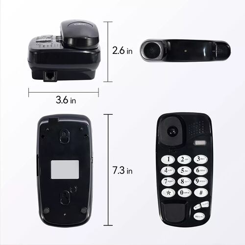 Telefonos Fijos Alambrico Casa Oficina Hotel Negro
