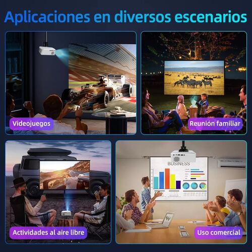 Mini Proyectores Portatil Wifi Para Celular Led Hd 4k Cañon