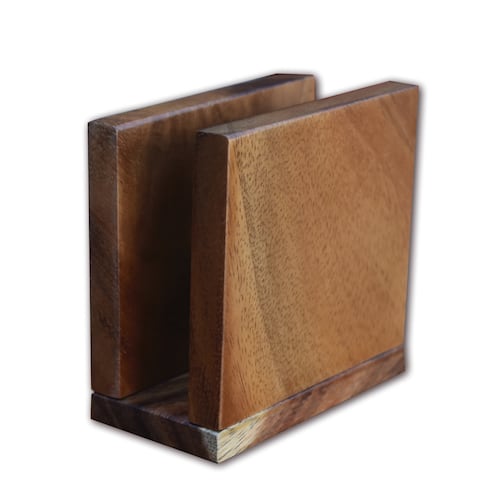 Servilletero para mesa Madera de Parota Hogare.