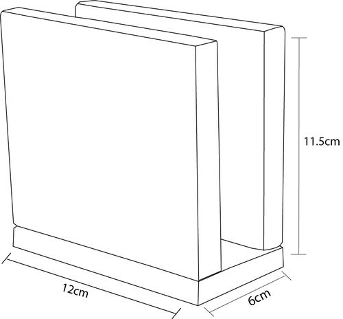 Servilletero para mesa Madera de Parota Hogare.
