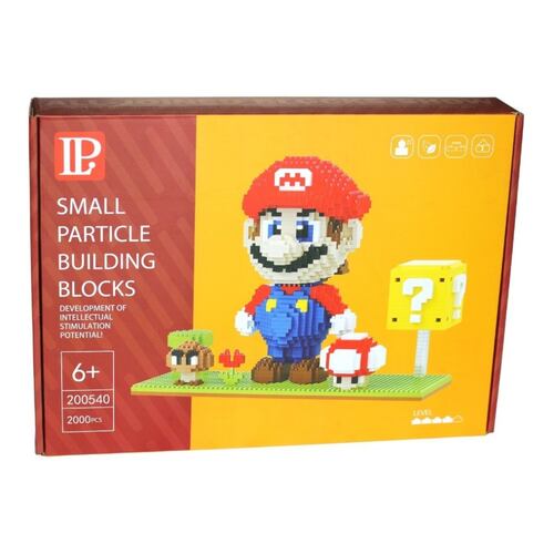 Bloques De Construcción Mario 3D, Rompecabezas, Mini Blocks Armables 2000 pzs, Figura de Mario, Juguetes de Mario para Niños, Juguete de Construcción, Juguetes Didácticos..