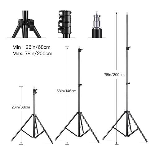 Kit De Luces De Fotografía De Estudio Softbox 200cm