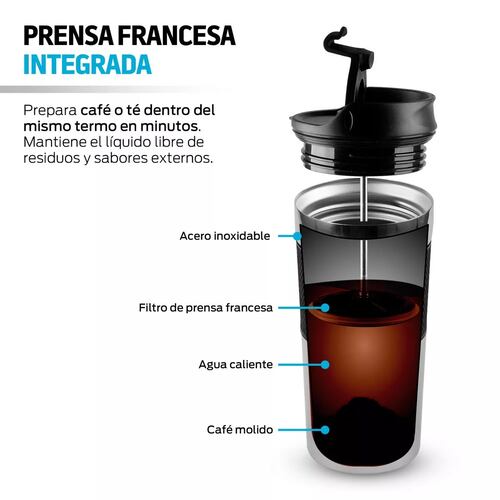 Termo para Café con Prensa Francesa Integrada (350 m)