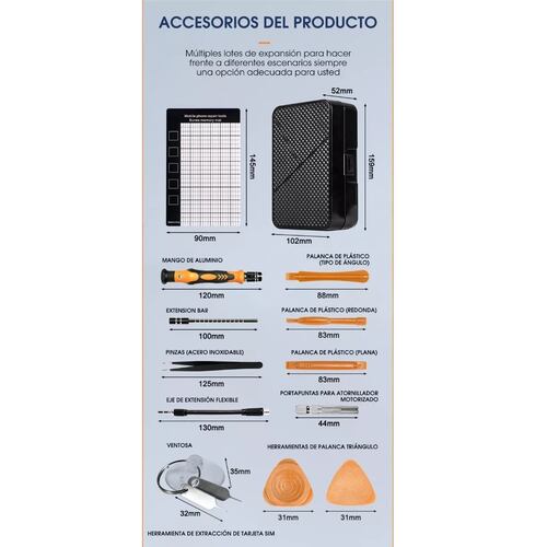 Kit Destornillador Puntas Magnéticas P/pc Celular Ps4 170pzs