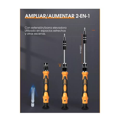Kit Destornillador Puntas Magnéticas P/pc Celular Ps4 170pzs