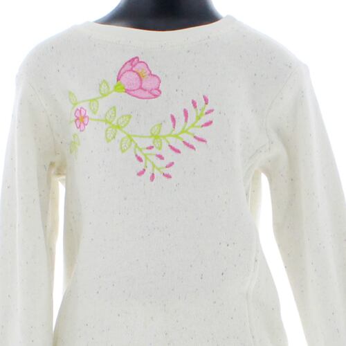 Sudadera Niña Afelpada Color Beige 3740 3 a 16 Años.