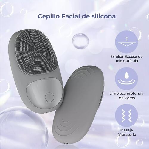 Limpiadora Facial Eléctrica Recargable Masajeador Exfoliante