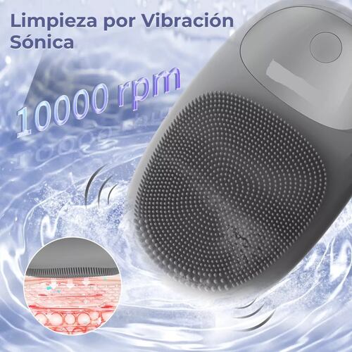 Limpiadora Facial Eléctrica Recargable Masajeador Exfoliante