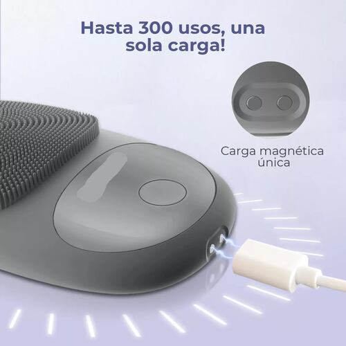 Limpiadora Facial Eléctrica Recargable Masajeador Exfoliante
