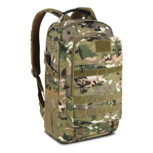 Mochila Táctica Militar Impermeable Multifunción De 45l Plateu Camuflaje
