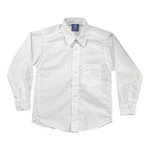 Camisa Escolar Blanca Vestir Infantil Juvenil Uniforme Niños.