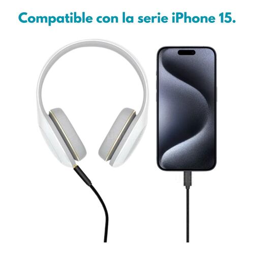 Cable Auxiliar Audio Para  iPhone 15 Usb C Jack 3.5mm Android