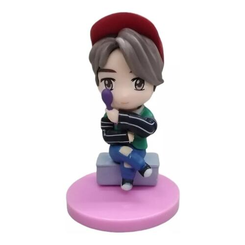 Bts Tiny Tan Set 7 Figuras Colección Completa Ver. 7th Rosa Juguetes Decorativos Kawaii K-Pop,  Coleccionables MR.GADGETS.
