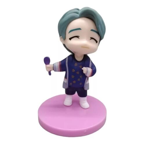 Bts Tiny Tan Set 7 Figuras Colección Completa Ver. 7th Rosa Juguetes Decorativos Kawaii K-Pop,  Coleccionables MR.GADGETS.