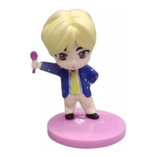 Bts Tiny Tan Set 7 Figuras Colección Completa Ver. 7th Rosa Juguetes Decorativos Kawaii K-Pop,  Coleccionables MR.GADGETS.