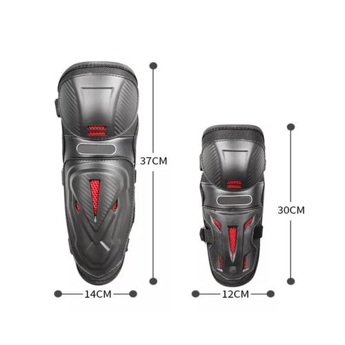 Par De Rodilleras Y Coderas De Protección Metálica Para Moto
