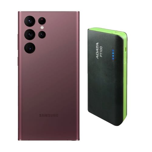 Galaxy S22 Ultra 512GB Borgoña REACONDICIONADO Grado A + Power Bank 10,000mah