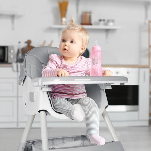 AGBOX Silla Periquera Plegable para Bebé 2 en 1 Gris SILLABEBEG01.