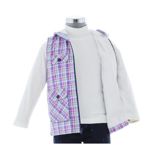 Conjunto Niño 3 Piezas Chaleco Pantalon y Playera 3744 0 a 10 Años.