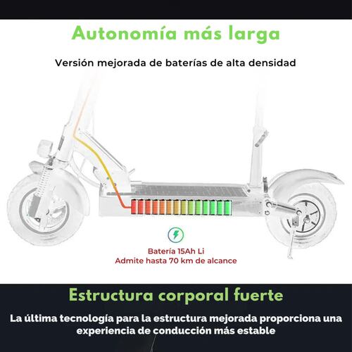 Scooter Eléctrico Patín M7 500w 45km/h 46v Urbano Potente.