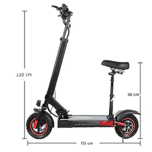 Scooter Eléctrico Patín M7 500w 45km/h 46v Urbano Potente.